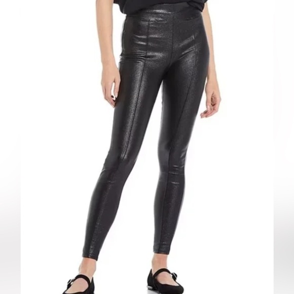 NWT Anna & Ava High Rise Coated Leggings - Picture 1 of 15